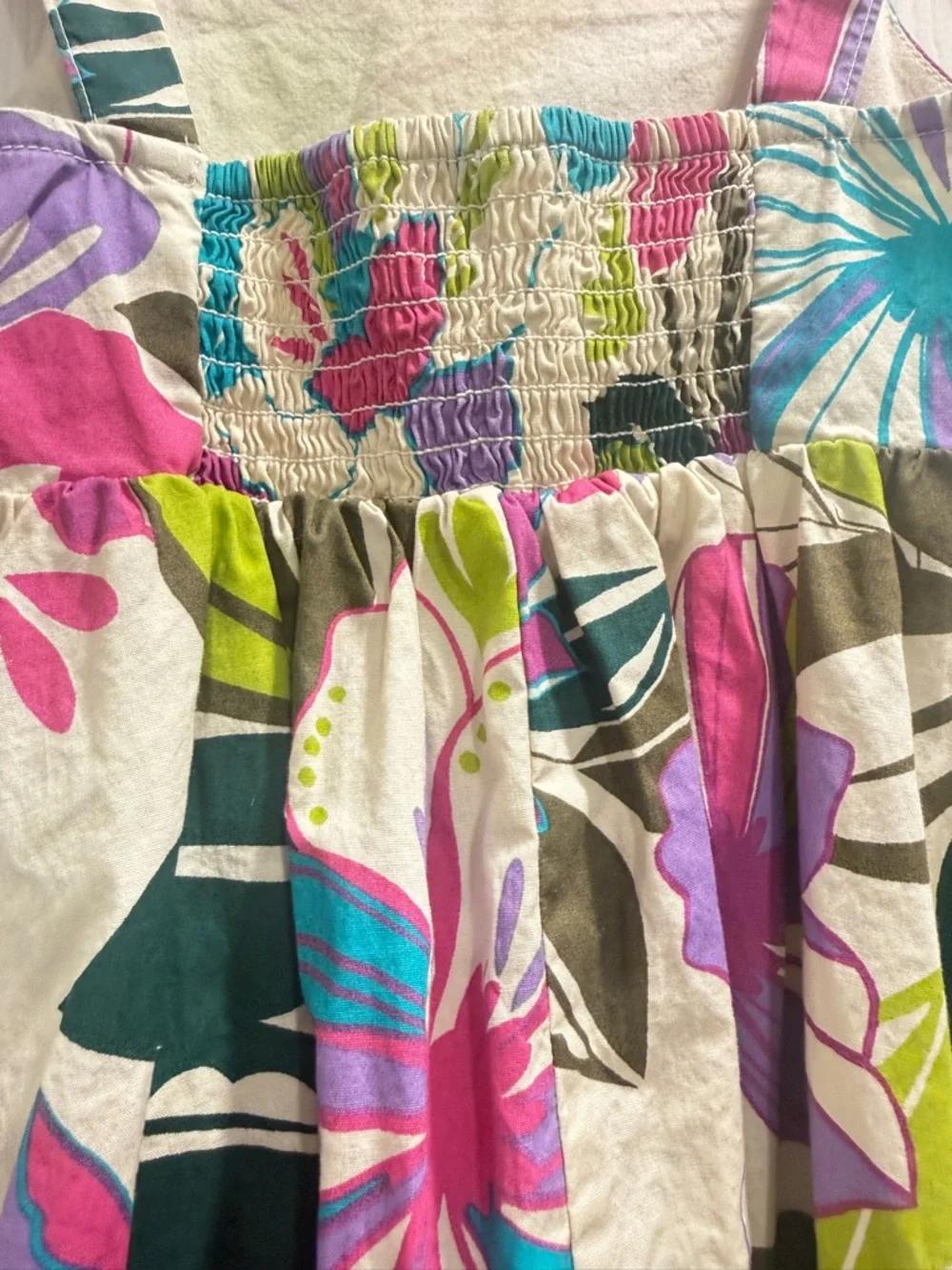 GAP Kids Multicolor Floral Smocked Top